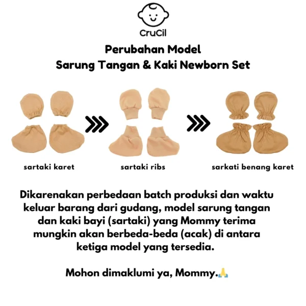 CruCil Factory Bedong Bayi Set Bundle - Gambar 5