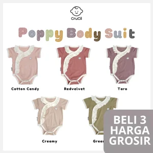 CruCil Factory Poppy Body Suit Short Sleeve Bayi