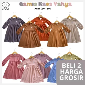 CruCil Factory Baju Gamis Kaos Yahya Anak (3y-8y)