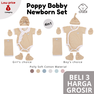 CruCil Factory Poppy Bobby Newborn Set - Baju Bayi Newborn Paket Murah