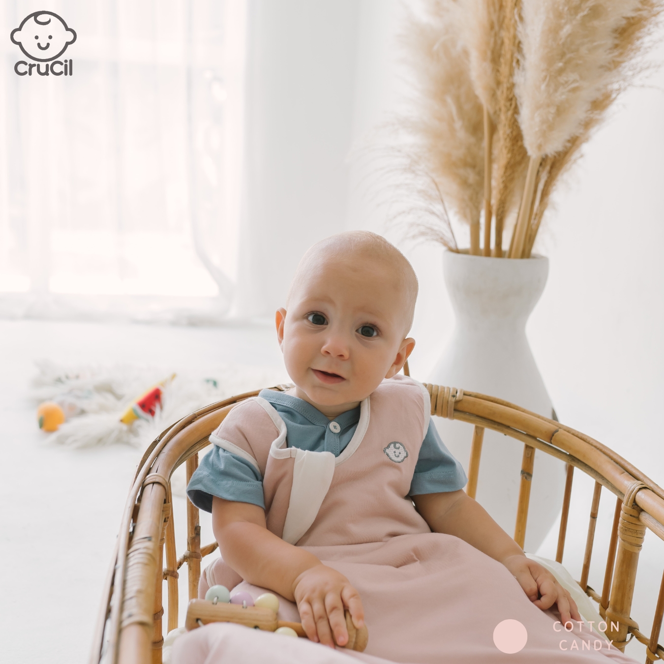 CruCil Sleepsack Bayi (0 - 1y) - Kantong Tidur Anak - Cotton Sleeping Bag Mommy Bantal Newborn - Gambar 8